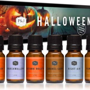 P\&J Halloween Fragrance Oil Set 6-Pack Premium Scented Oils for Candles, Diffusers, and DIY Crafts